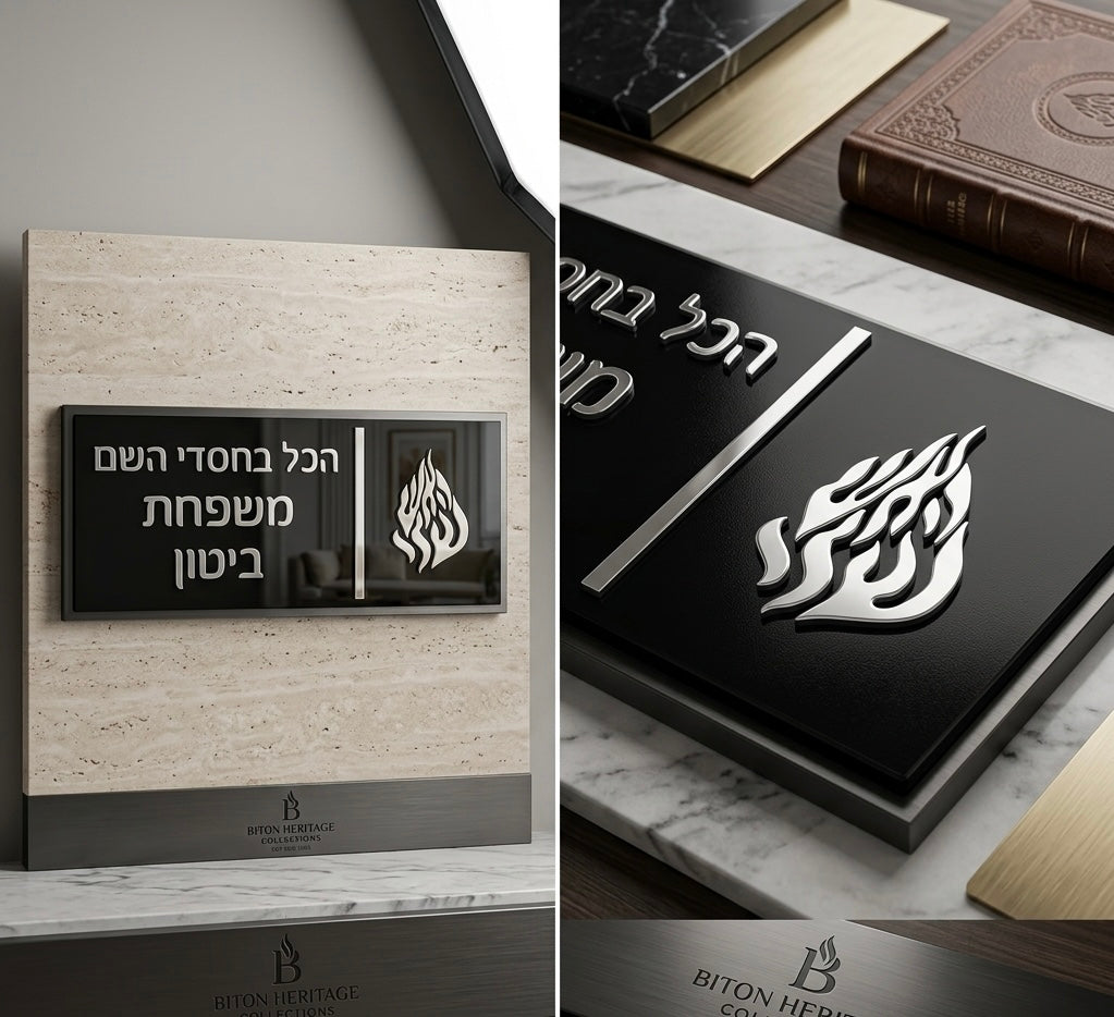 שלט כניסה לבית - בעיצוב אישי 🏡